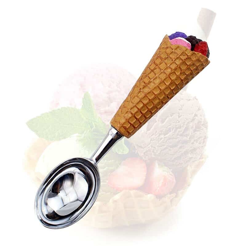 Lovely design Ice cream scoop stainless steel Icecream stacks Party wedding kitchen Tools Gifts lovers unique simple gadget