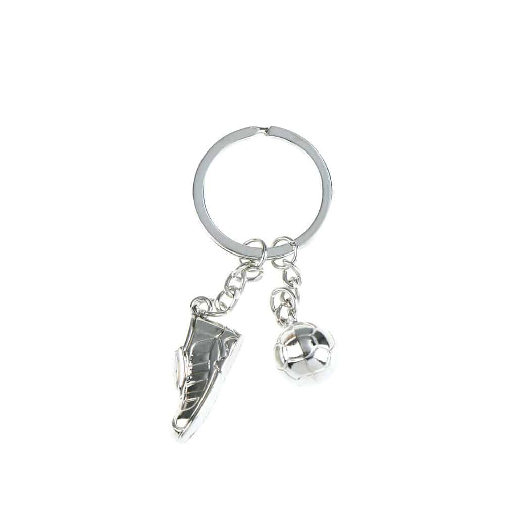 Football Ball Keychain Auto Key Chain Ring Gift  Key Holder Stainless Steel Metal Unique Soccer Shoes