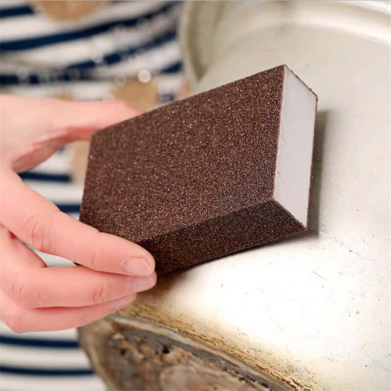 Sponge 1/5/10pcs Portable Kitchen Emery Sponge Cleaner Pot Derusting Pot Descaling Cleaner Wiping Kitchen Gadgets 50%